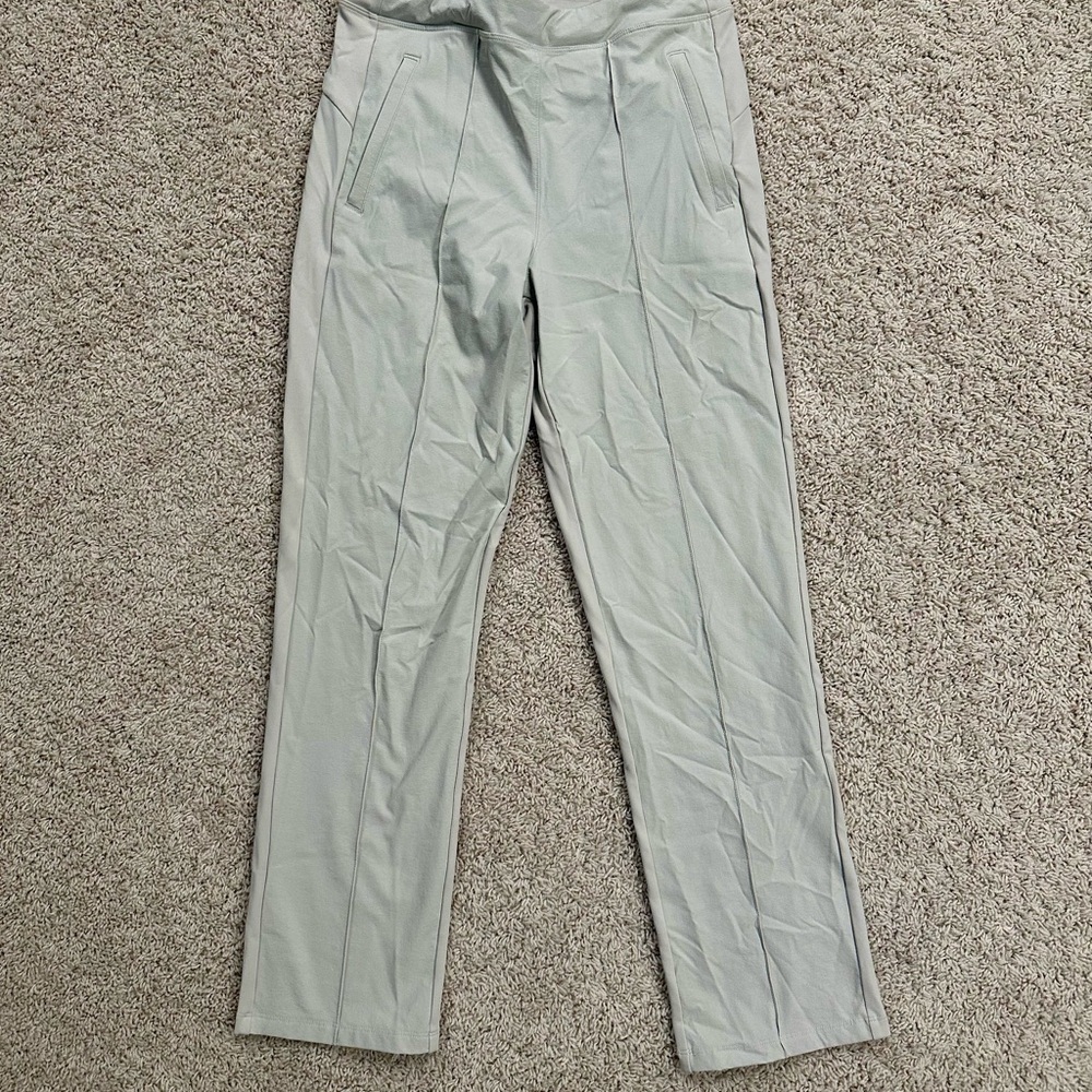 Light Gray High-Waisted Pants